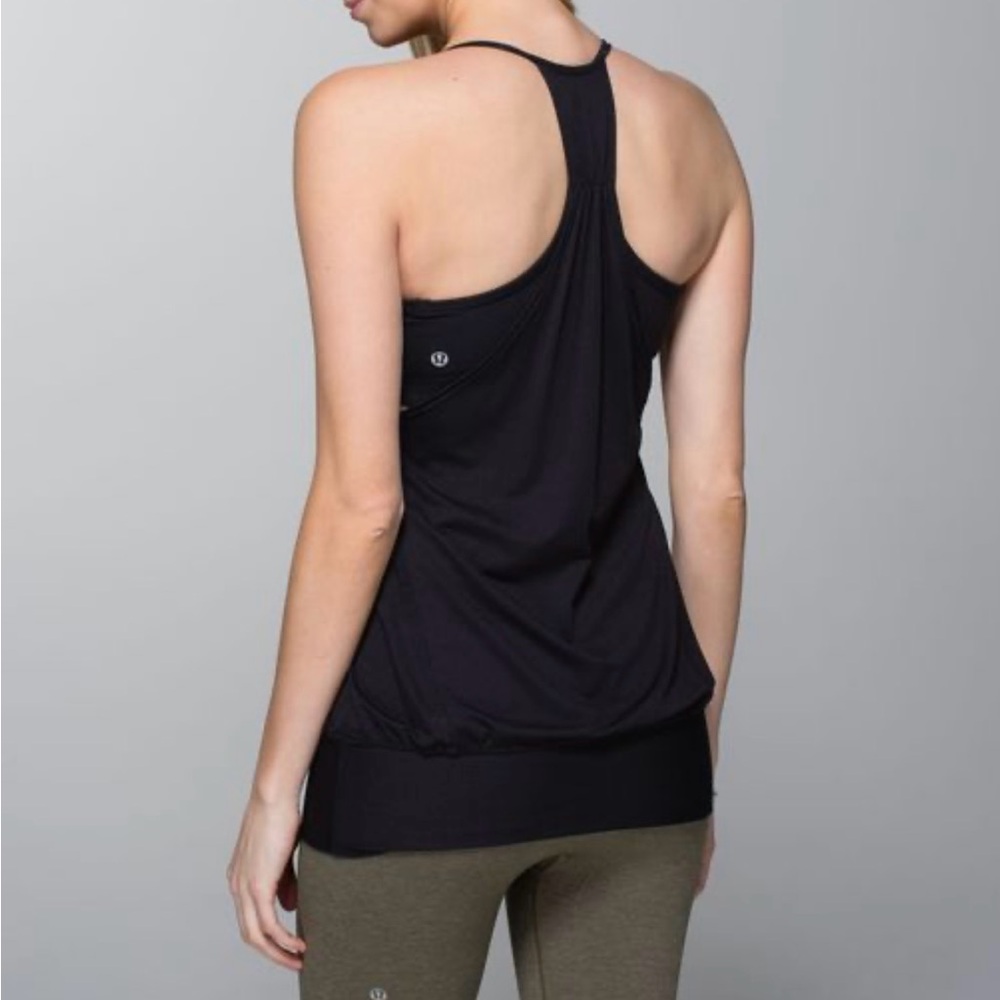 lululemon athletica Black Racerback Tank Top